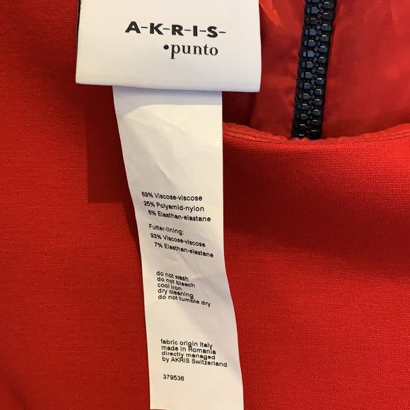 Akris Punto designer gorgeous red dress - Picture 5 of 9